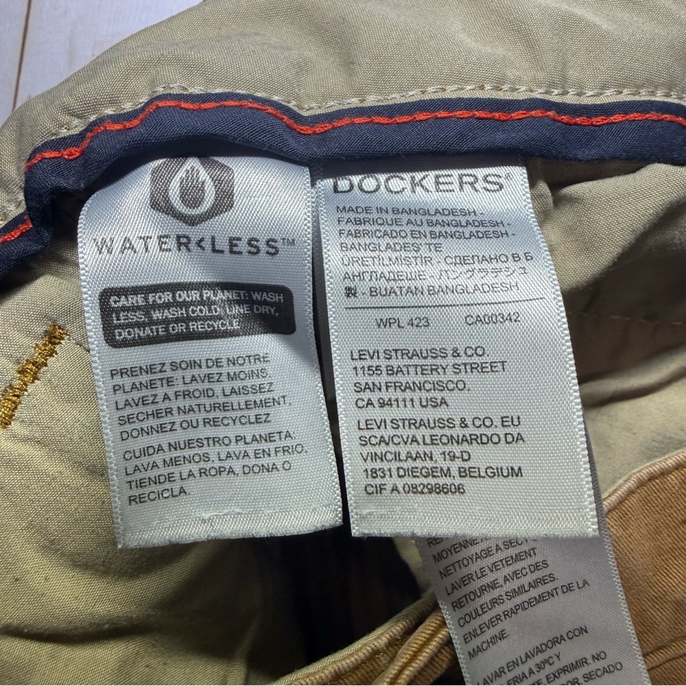 Dockers Men's Brown Slim Chinos 32x32 - Picture 5 of 5
